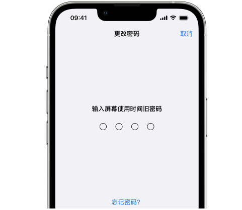 申扎iPhone屏幕维修分享iPhone屏幕使用时间密码忘记了怎么办 