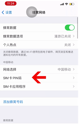 申扎苹果14维修网分享如何给iPhone14的SIM卡设置密码 