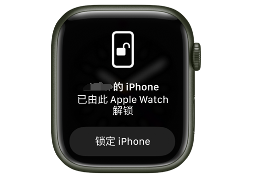 申扎苹果手机维修分享用 AppleWatch 解锁配备面容 ID 的 iPhone方法 