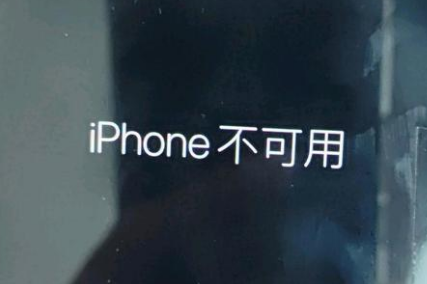 申扎苹果服务网点分享锁屏界面显示“iPhone 不可用”如何解决 